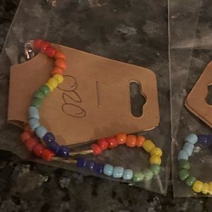 Pride flag beaded bracelets